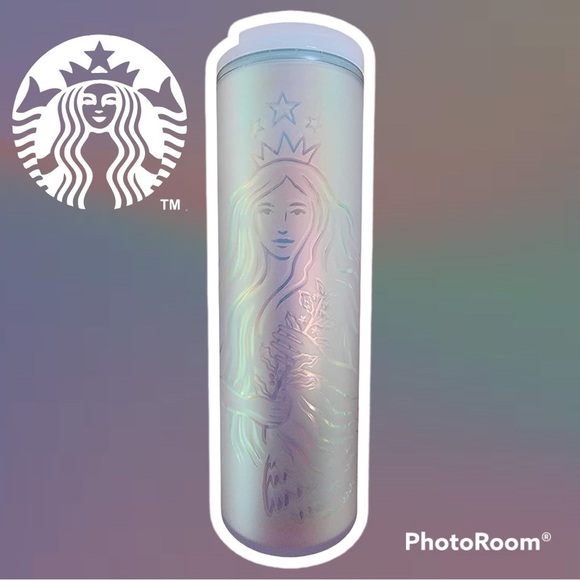 Starbucks Summer 2021 Limited 16 oz Frosted Siren Tumbler - Picture 1 of 9